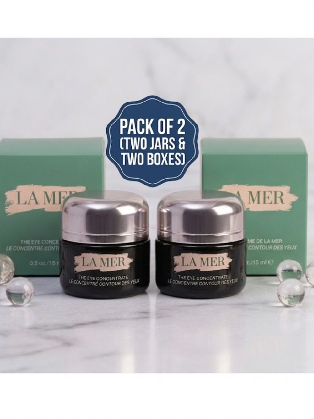La Mer The Eye Concentrate 0.5oz / 15ml – Pack of 2 – NEW